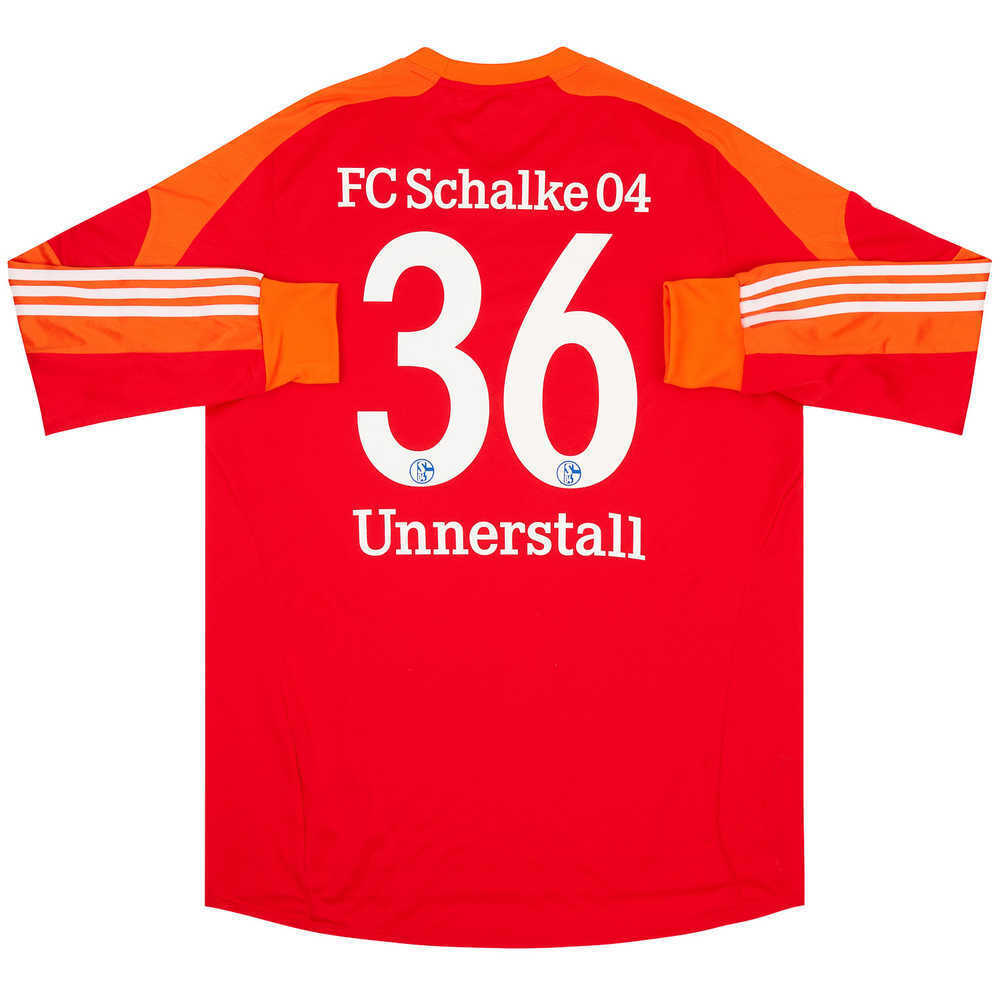 2013-14 Schalke Match Issue GK Shirt Unnerstall #36
