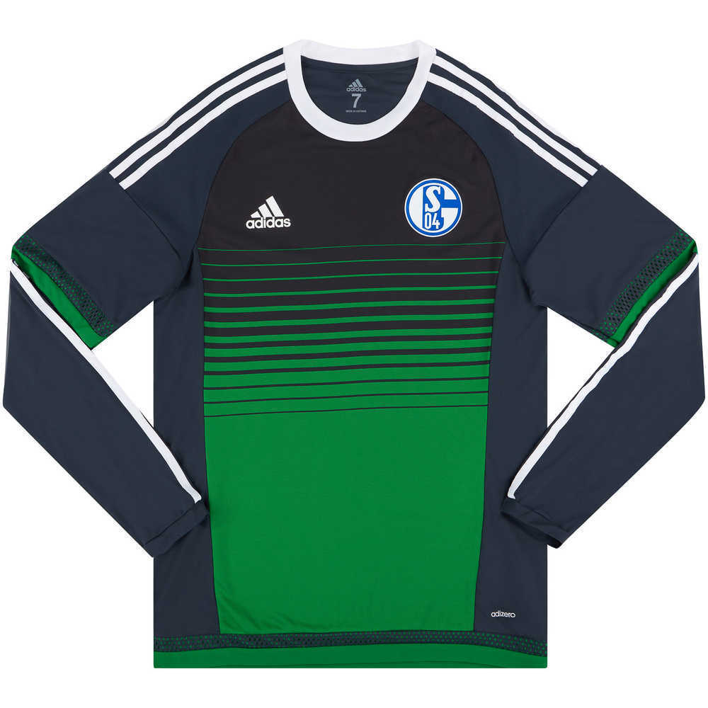 2015-17 Schalke Player Issue Third L/S Shirt (Excellent) M/L