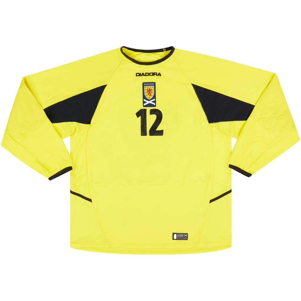 2003-04 Scotland Match Issue GK Shirt #12