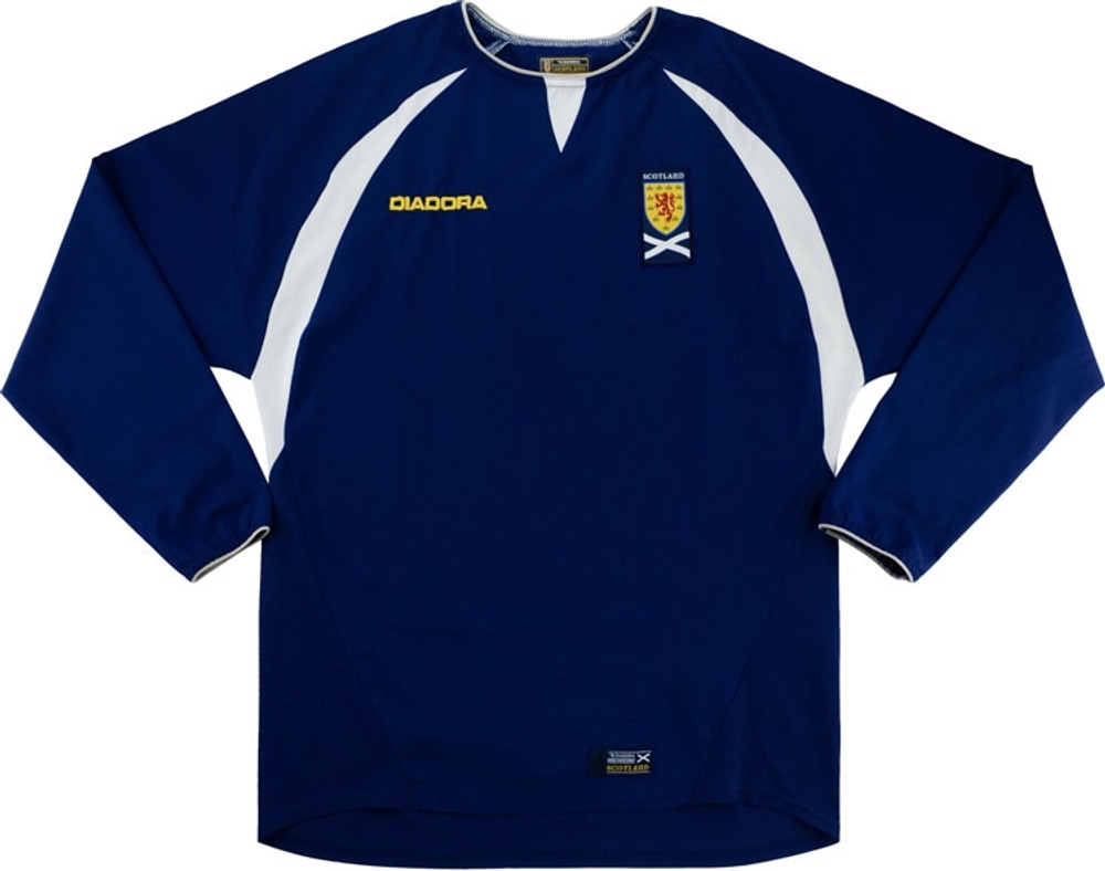 2003-05 Scotland Home L/S Shirt (Very Good) M-Scotland New Products Euro 2020
