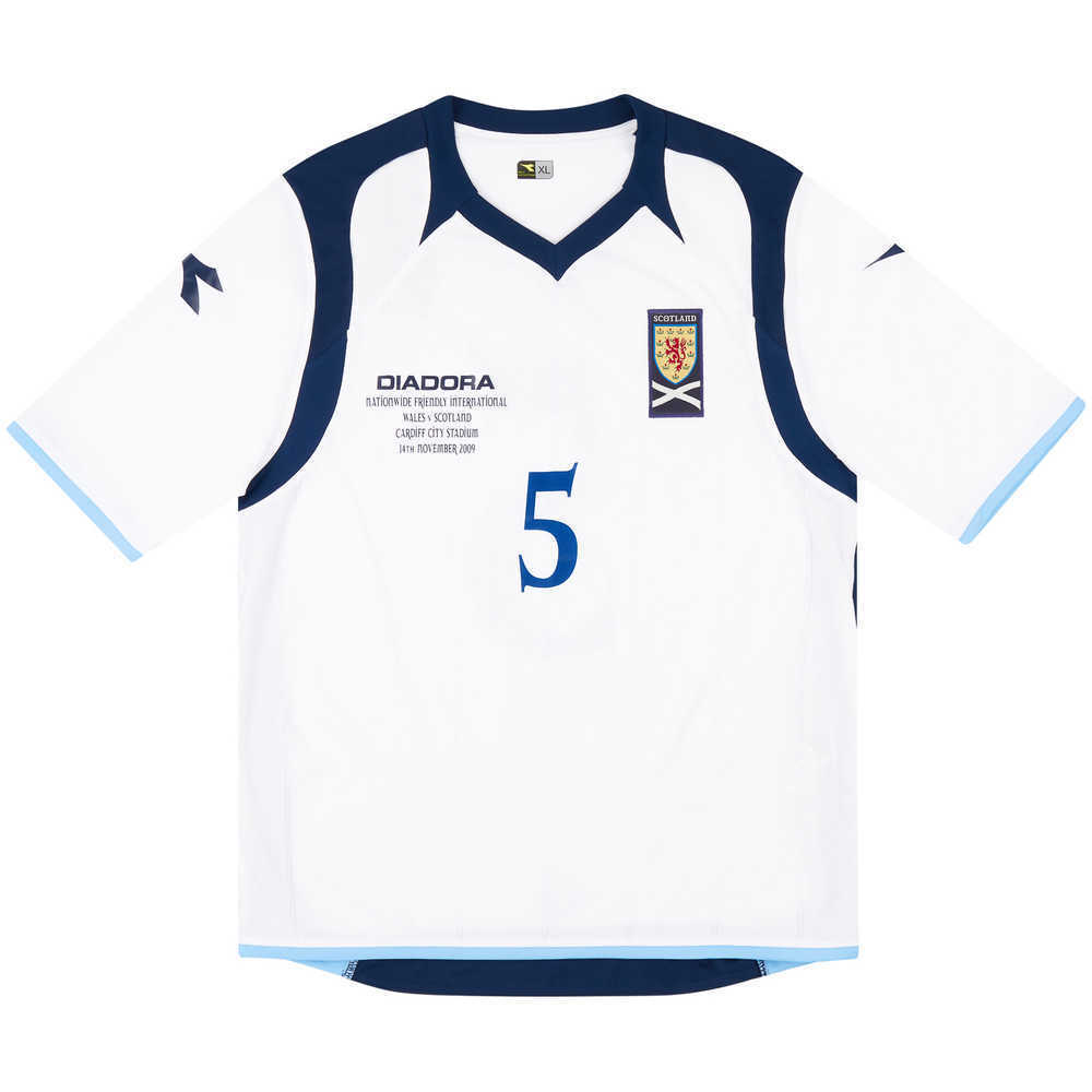 2009 Scotland Match Issue Away Shirt #5 (v Wales)
