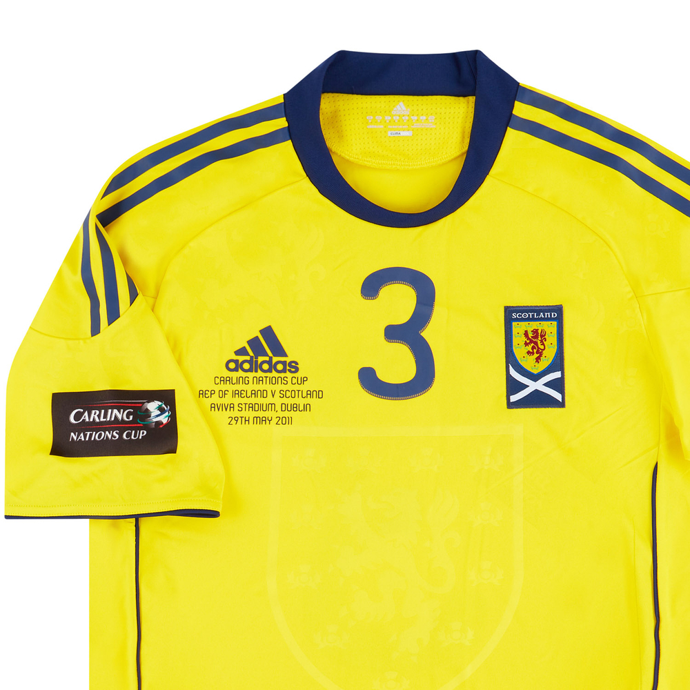 2011 Scotland Match Issue Nations Cup Away Shirt #3 (v Ireland)-International Teams Match Worn Shirts European Scotland Certified Match Worn