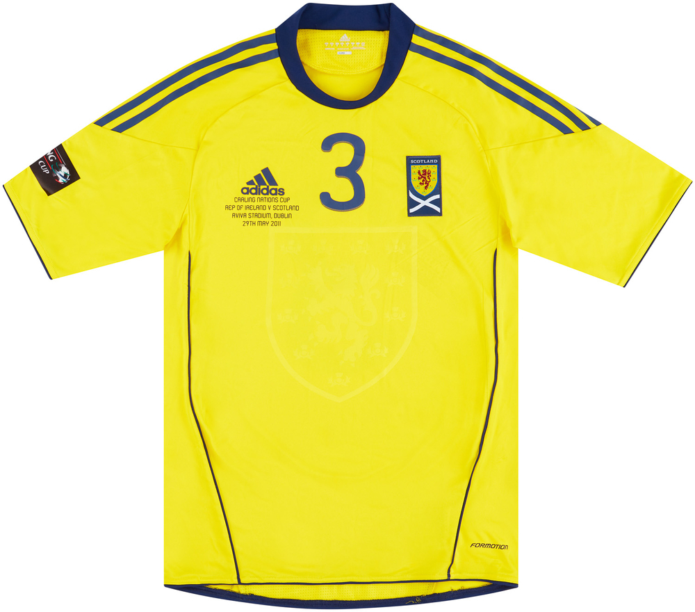 2011 Scotland Match Issue Nations Cup Away Shirt #3 (v Ireland)-International Teams Match Worn Shirts European Scotland Certified Match Worn