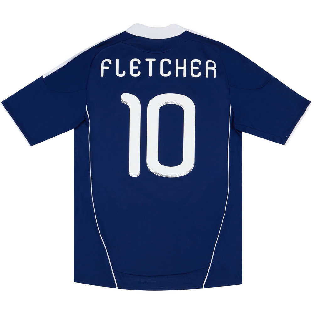2010-11 Scotland Home Shirt Fletcher #10 (Very Good) XL