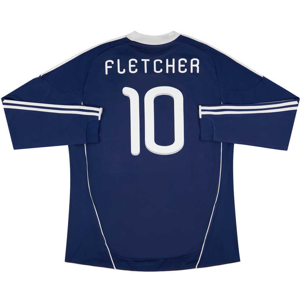 2010-11 Scotland Home L/S Shirt Fletcher #10 (Very Good) L
