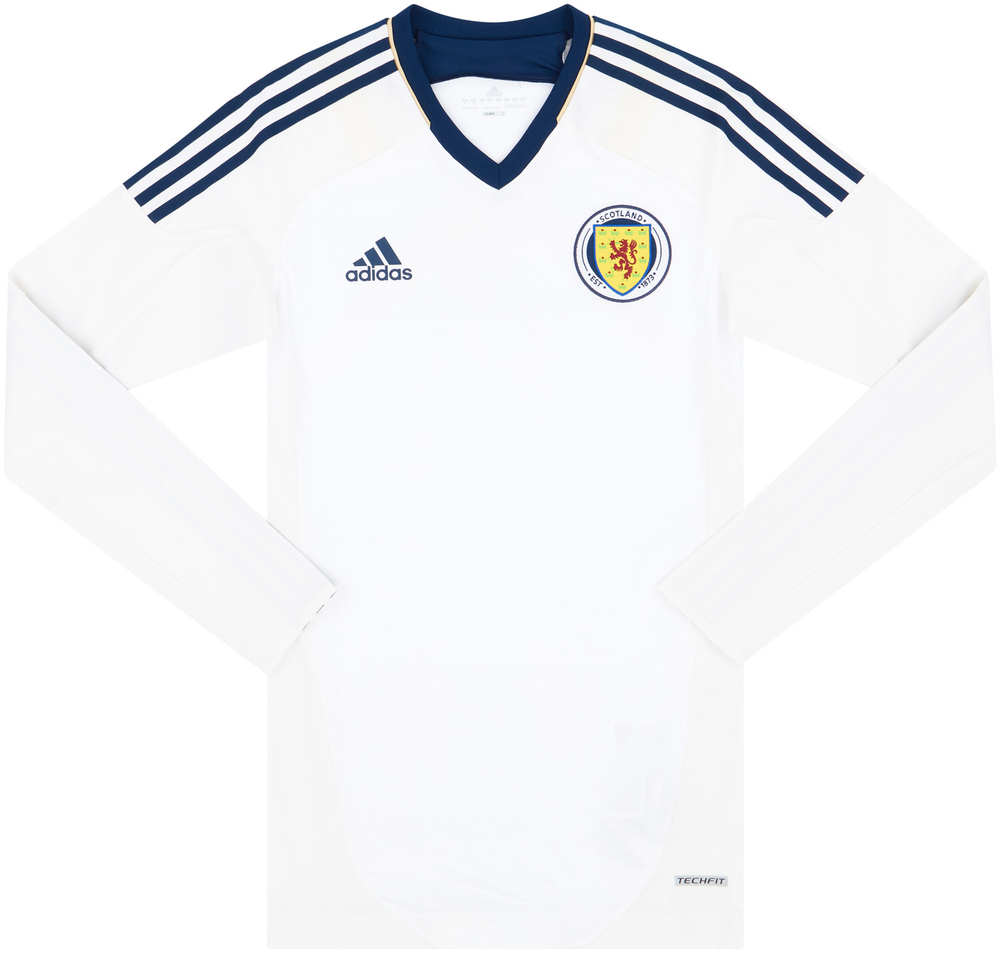 2012-14 Scotland Player Issue Techfit Away L/S Shirt (Excellent) M