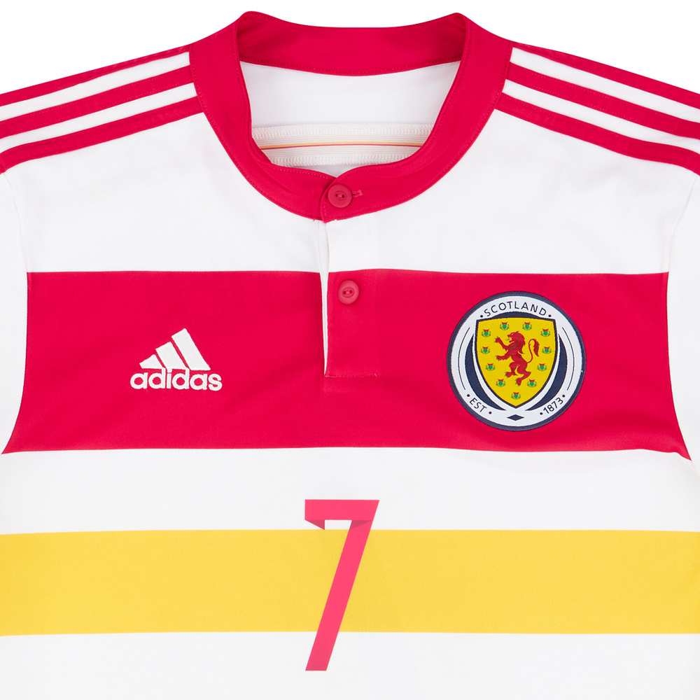 2014-15 Scotland Away Shirt D.Fletcher #7 (Very Good) S-Scotland Names & Numbers Cult Heroes