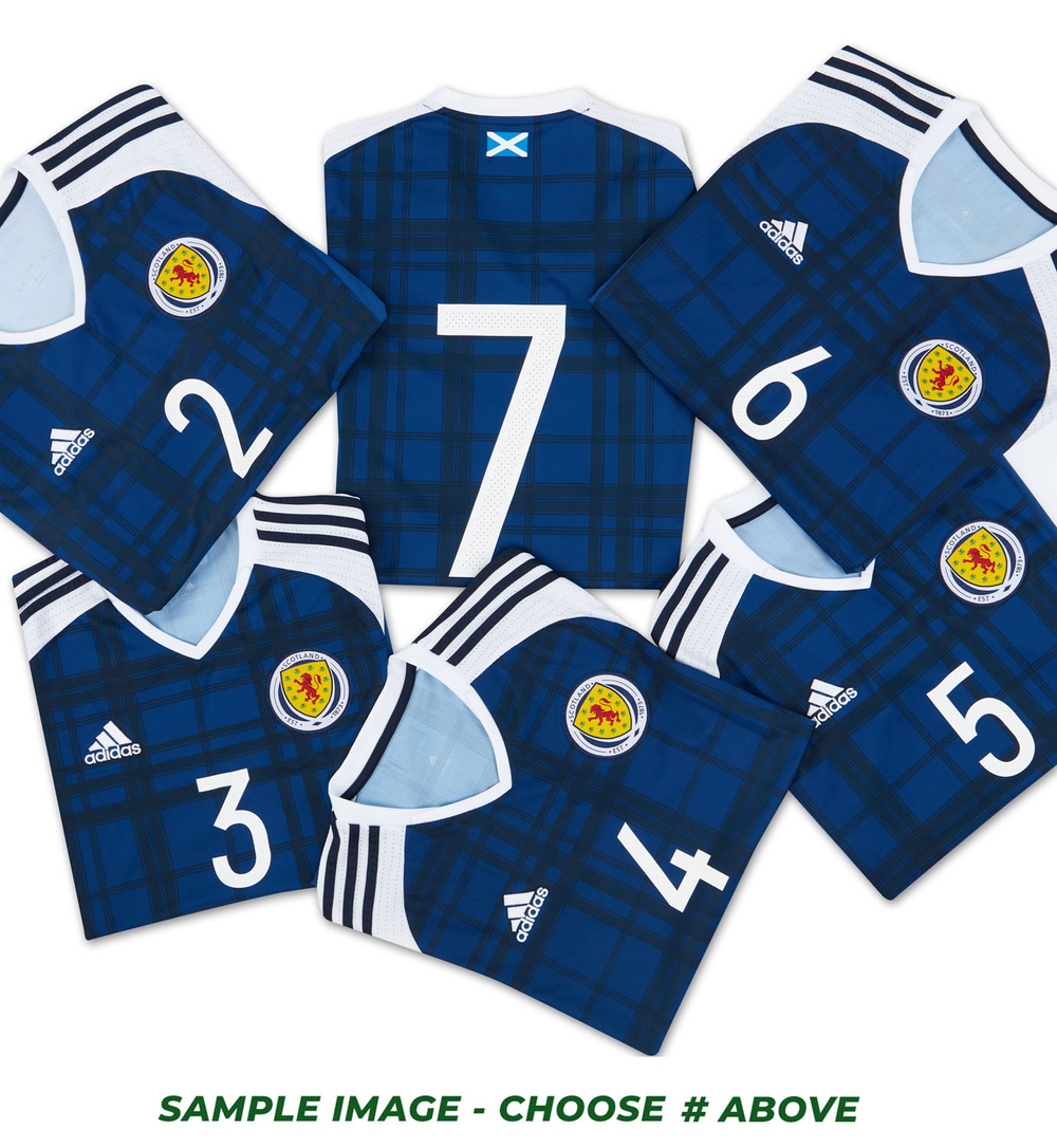 2016-17 Scotland Player Issue Home Shirt # (Excellent) S-Scotland Names & Numbers Player Issue New Clearance