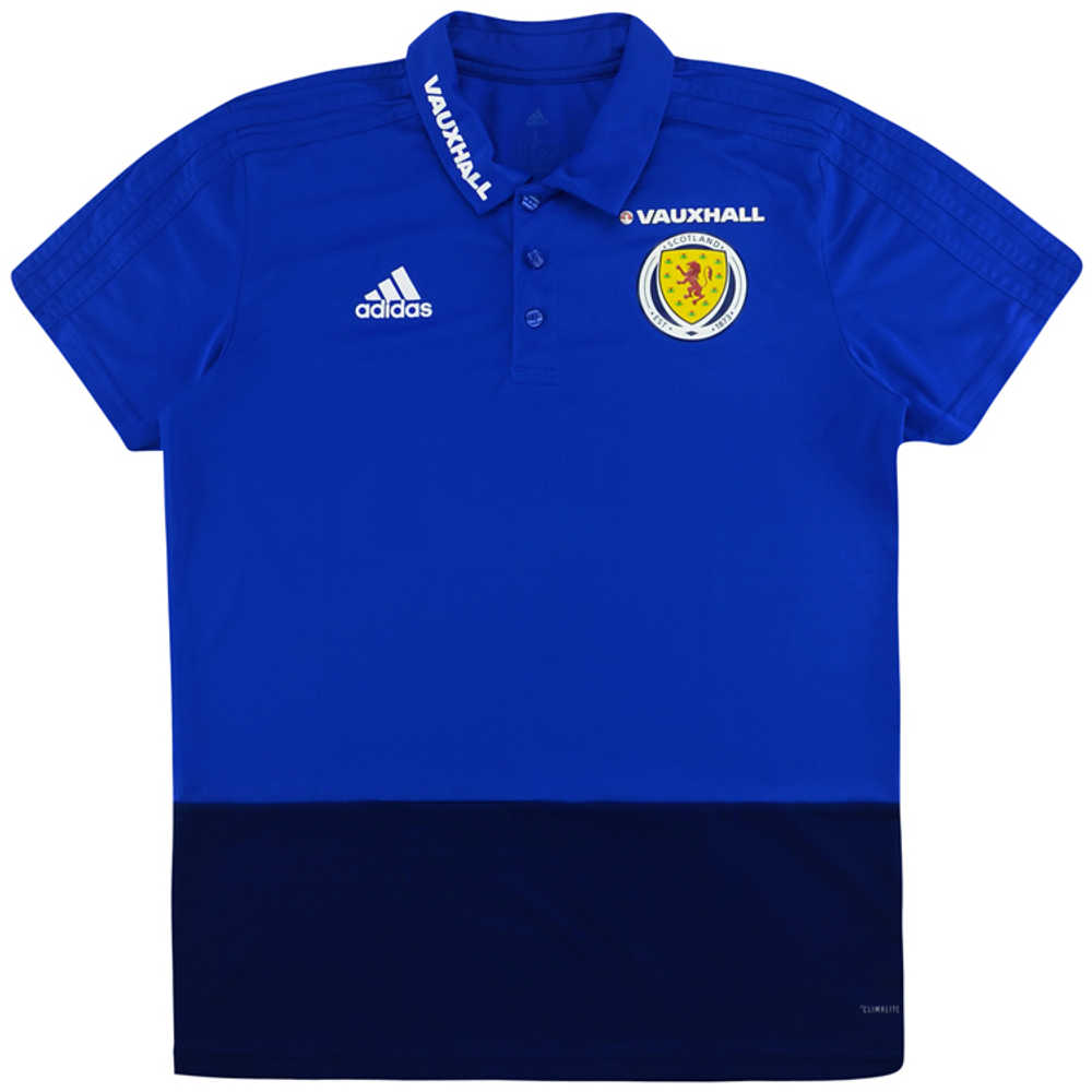2017-18 Scotland Player Issue Polo T-Shirt *As New* XS