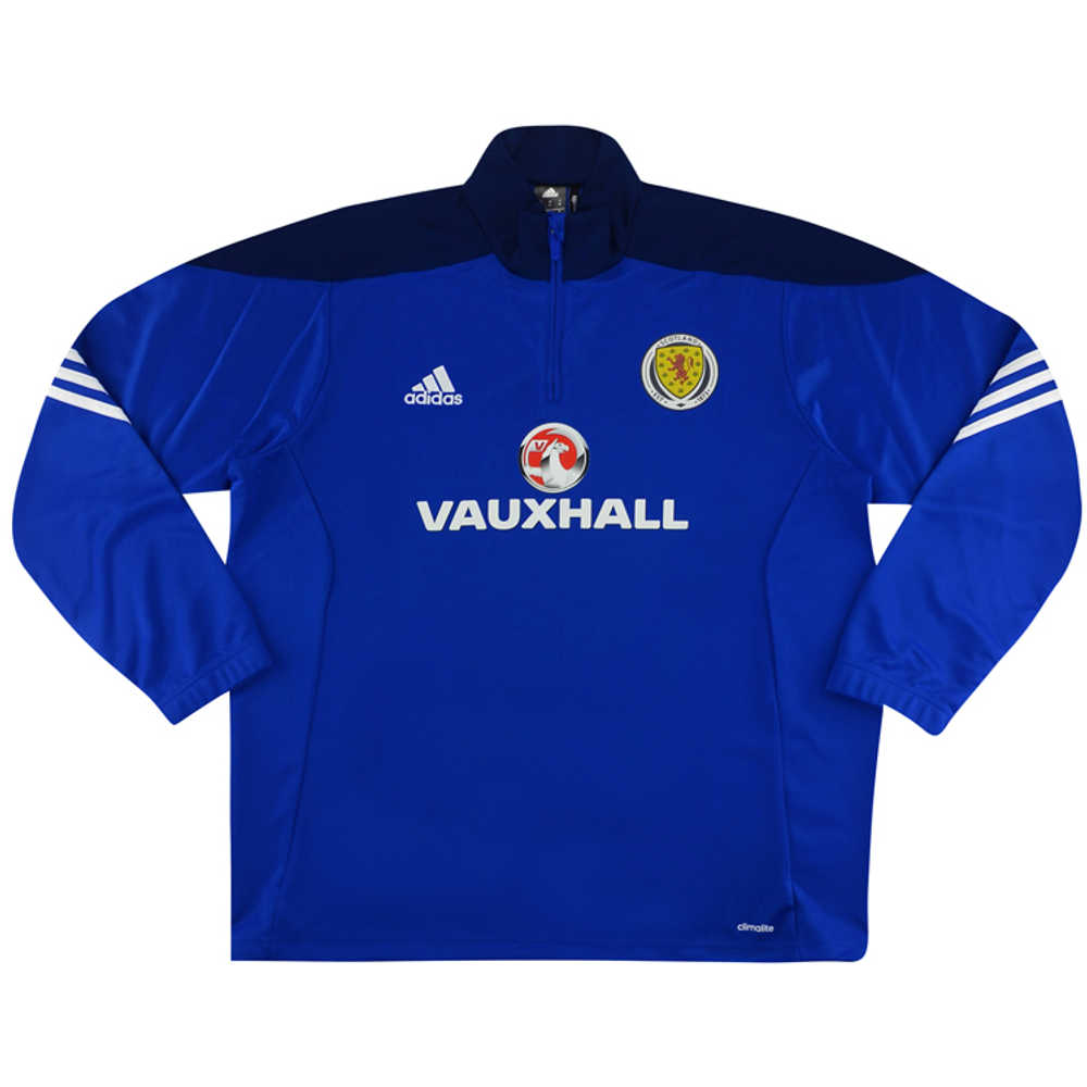 2017-18 Scotland Player Issue 1/2 Zip Training Top (Excellent) S