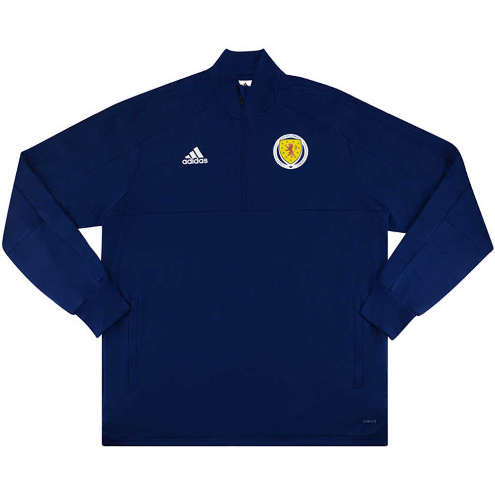 2017-18 Scotland Player Issue 1/2 Zip Training Top (Excellent)