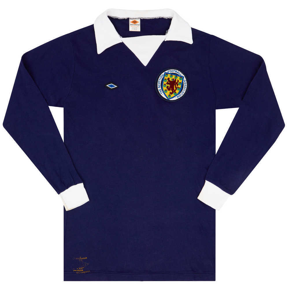 1975 Scotland Match Issue Home L/S Shirt #15