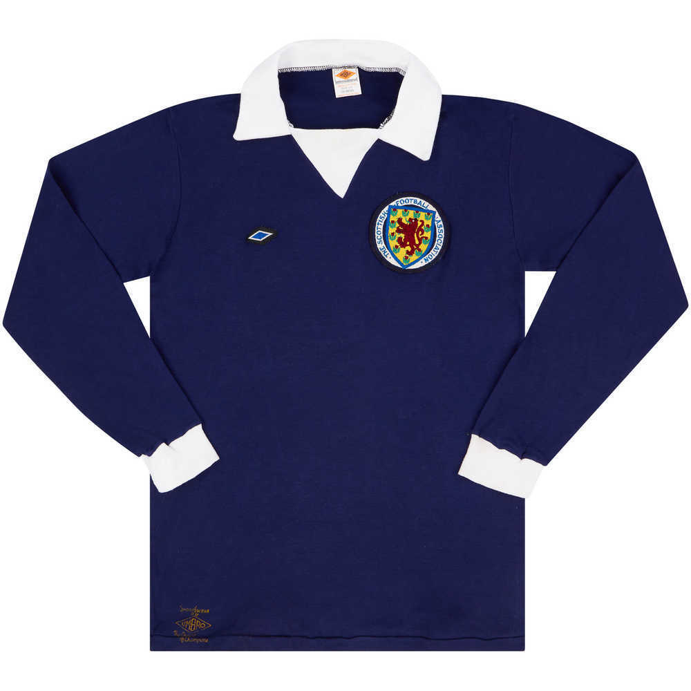1975 Scotland Match Issue Home L/S Shirt #16