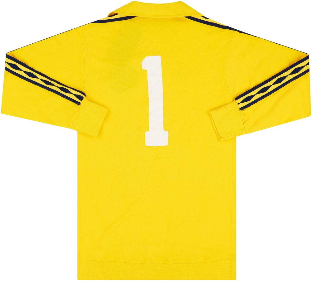1976-78 Scotland Match Issue GK Shirt #1 (Stewart)-Match Worn Shirts Scotland Goalkeeper Certified Match Worn