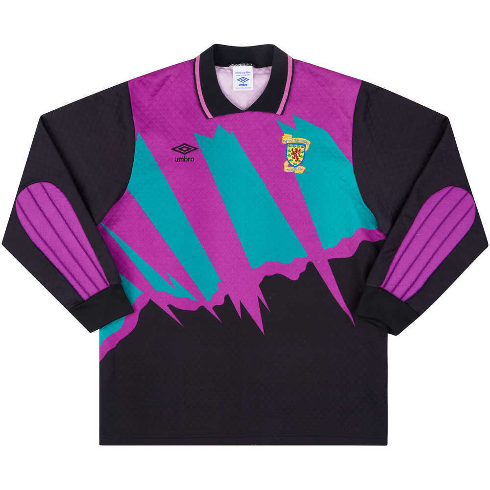 1991-92 Scotland Match Issue GK Shirt #12 (Gunn) 