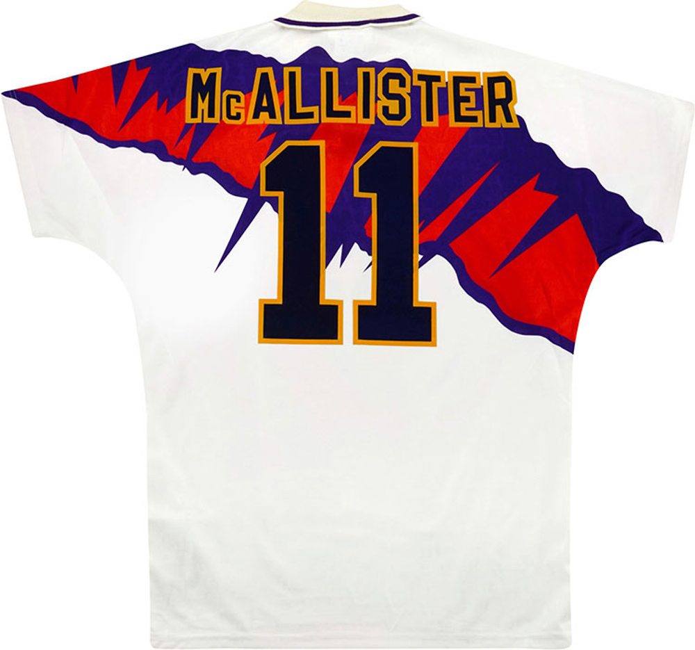 1991-93 Scotland Away Shirt McAllister #11 (Excellent) S-Specials Scotland Names & Numbers Cult Heroes