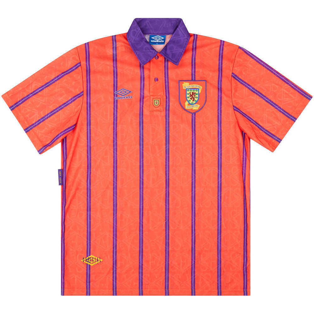 1993 Scotland Match Worn Away Shirt #6 (Bowman) v Italy