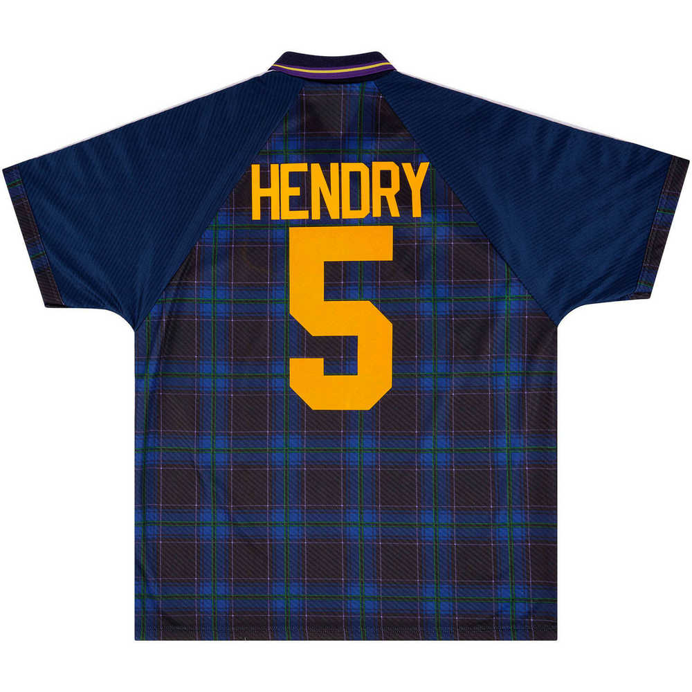 1994-96 Scotland Home Shirt Hendry #5 (Very Good) M