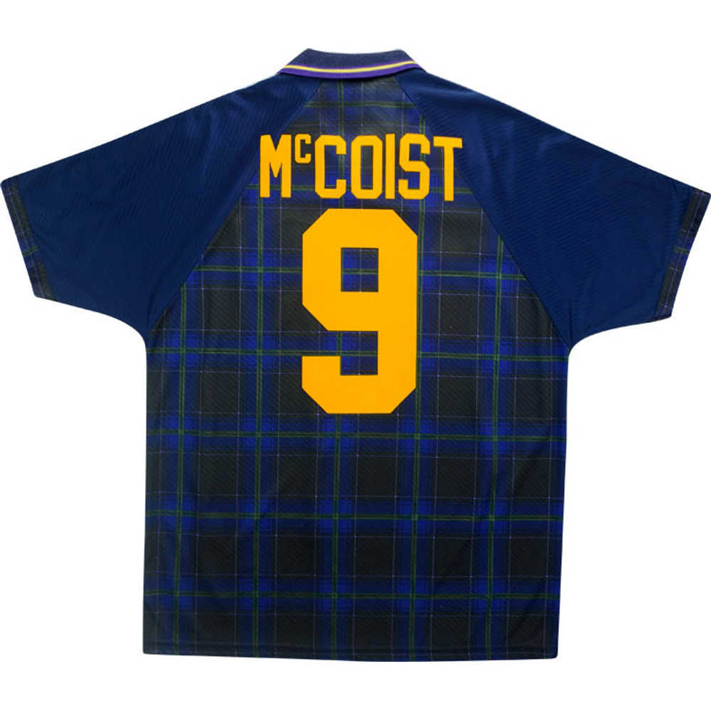 1994-96 Scotland Home Shirt McCoist #9 (Excellent) M