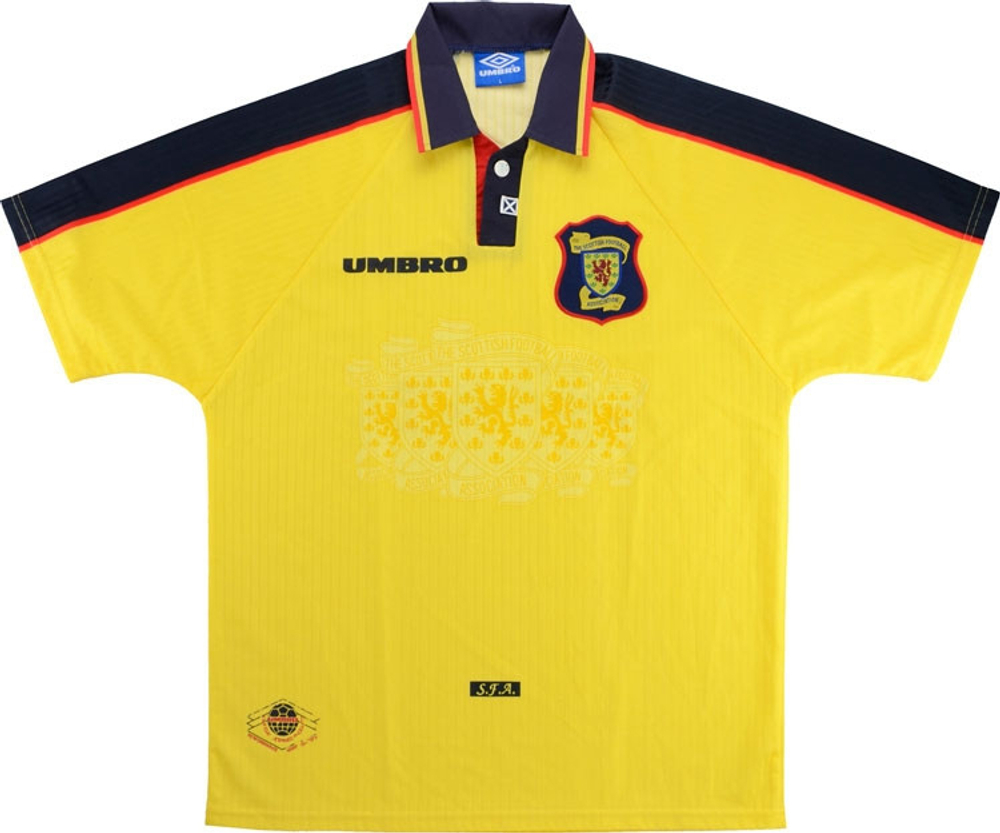 1996-99 Scotland Away Shirt (Excellent) M-Scotland France 1998