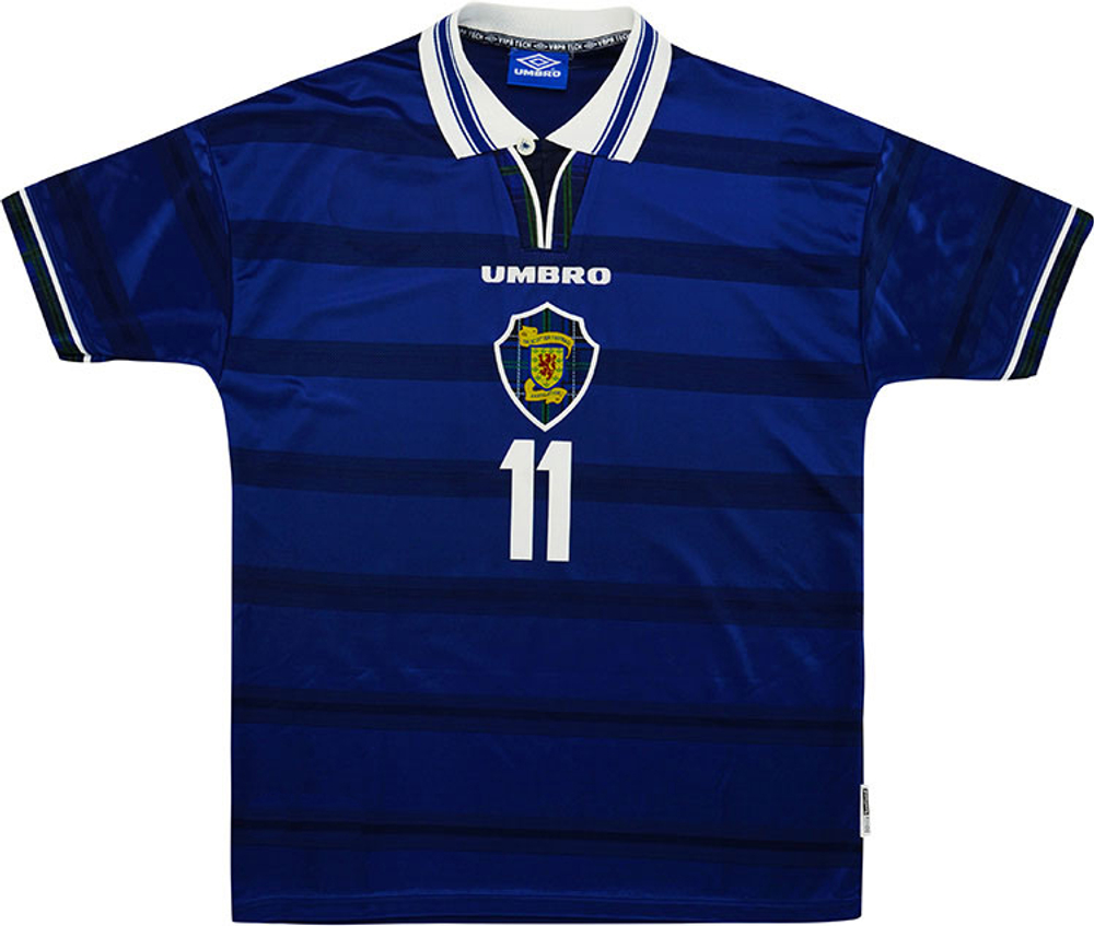 1998-00 Scotland Home Shirt Collins #11 (Excellent) XL-Scotland Names & Numbers France 1998 Cult Heroes