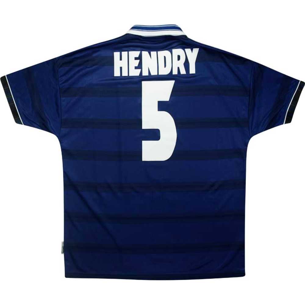1998-00 Scotland Home Shirt Hendry #5 (Very Good) XL