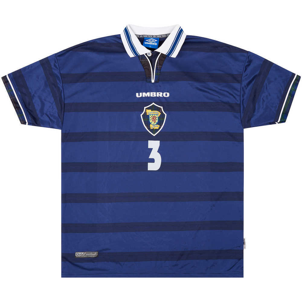 1998 Scotland Match Worn Home Shirt #3 (Boyd) v USA