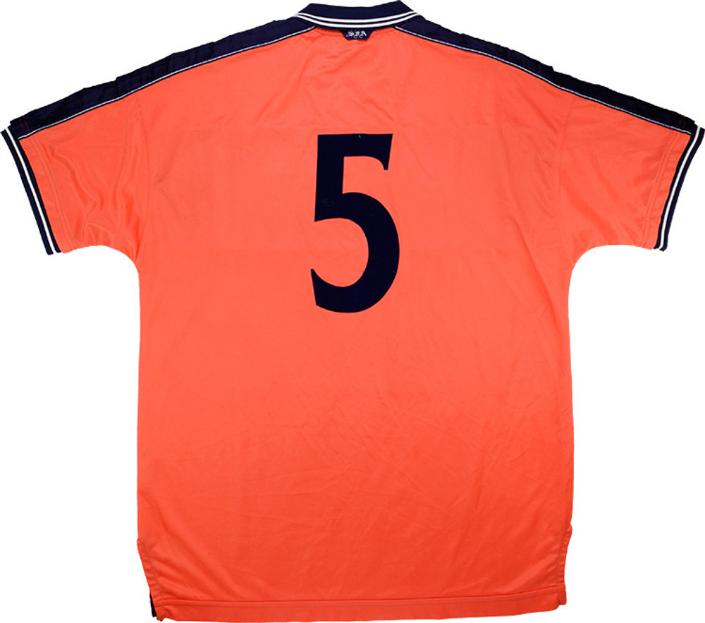 1999-00 Scotland Match Issue Away Shirt #5 (Hendry)-Match Worn Shirts Scotland Certified Match Worn