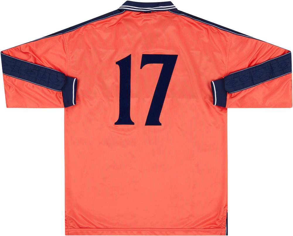 1999-00 Scotland Match Issue Away L/S Shirt #17-Match Worn Shirts International Teams Scotland Certified Match Worn New Products