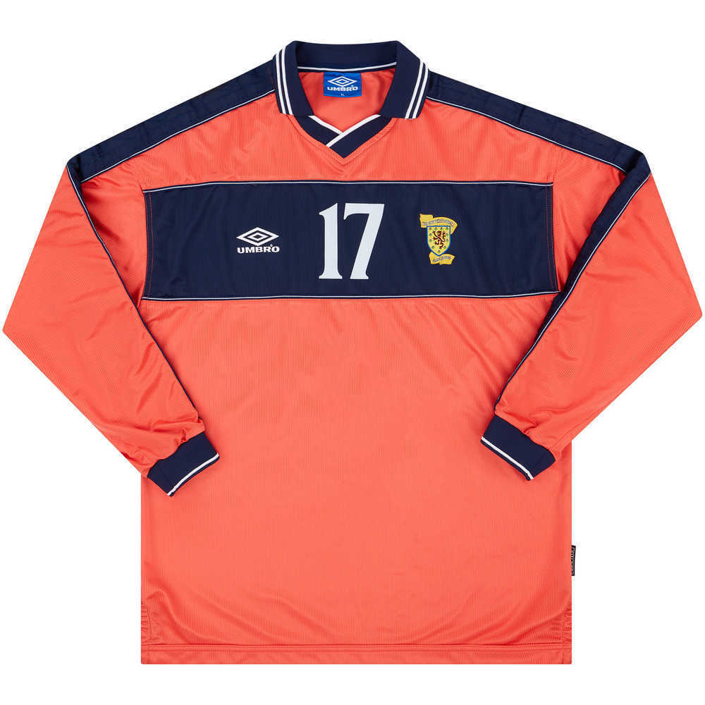 1999-00 Scotland Match Issue Away L/S Shirt #17