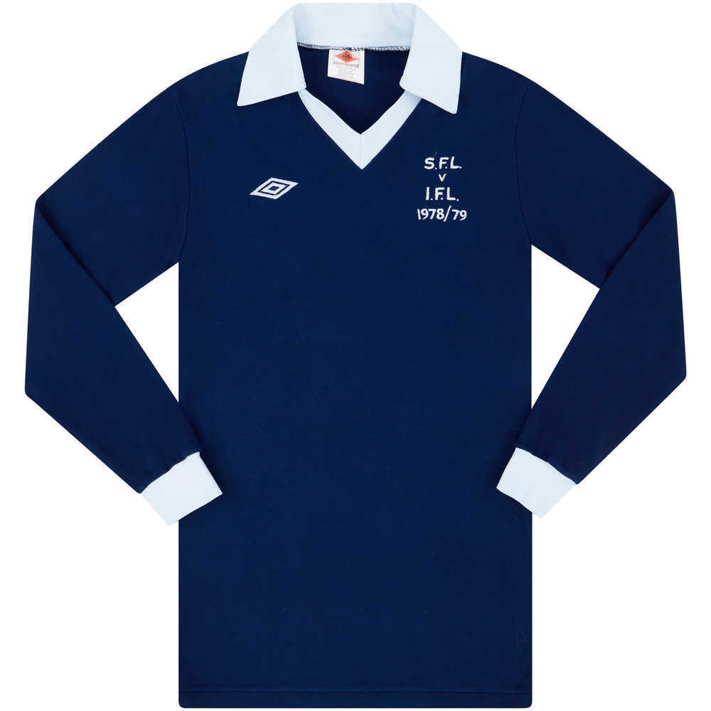 1978-79 Scottish League XI Match Worn Home L/S Shirt #2 (Narey) v Irish League XI