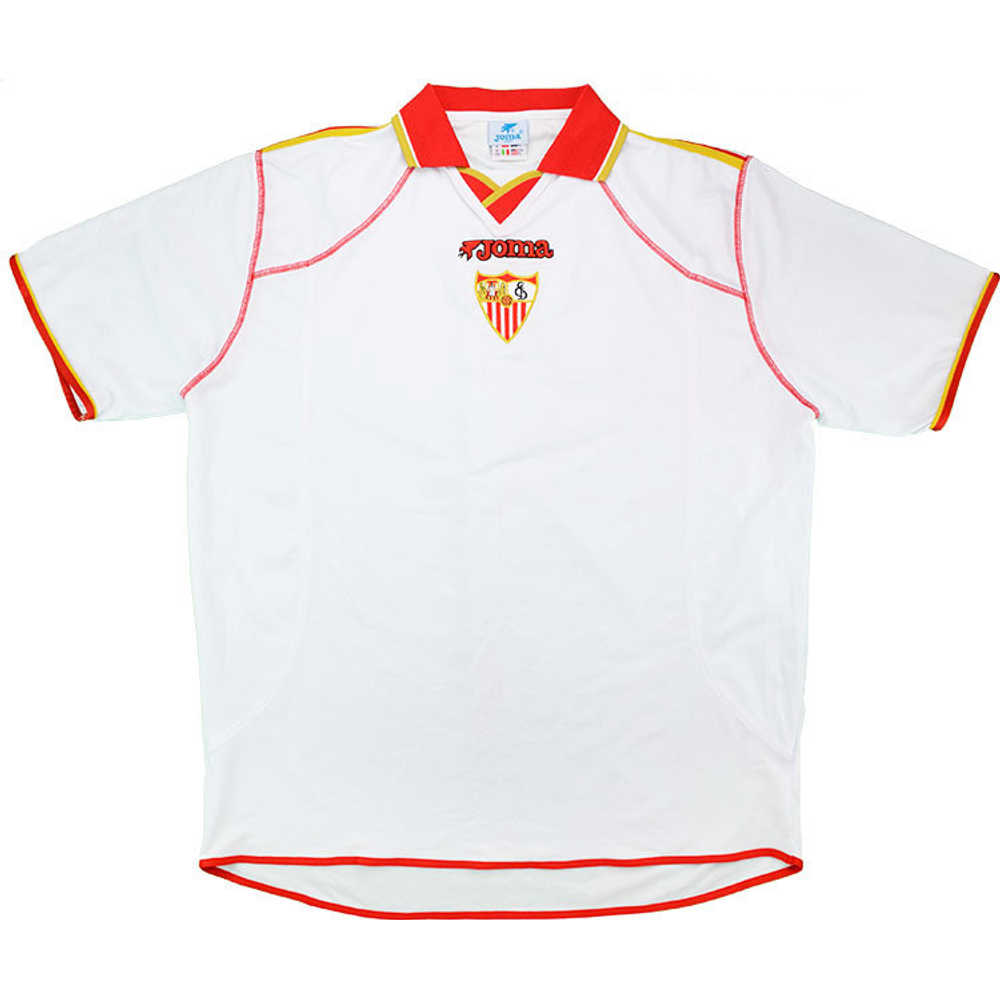 2001-02 Sevilla Home Shirt Very (Very Good) S