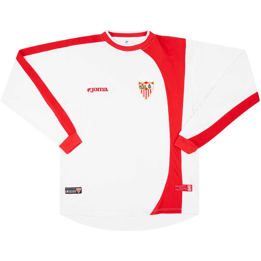 2004-05 Sevilla Home L/S Shirt (Excellent) L