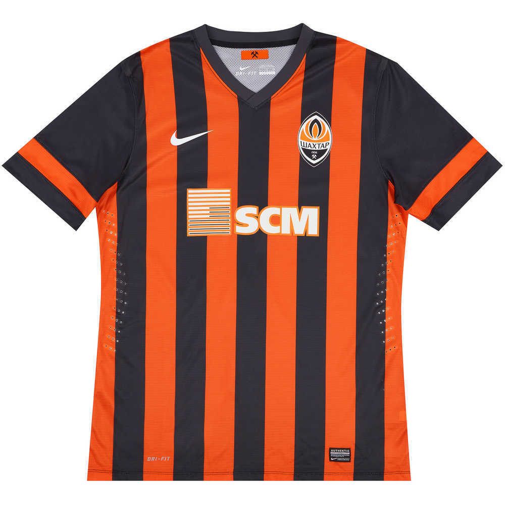 2013-15 Shakhtar Donetsk Player Issue Home European Shirt (Very Good) M