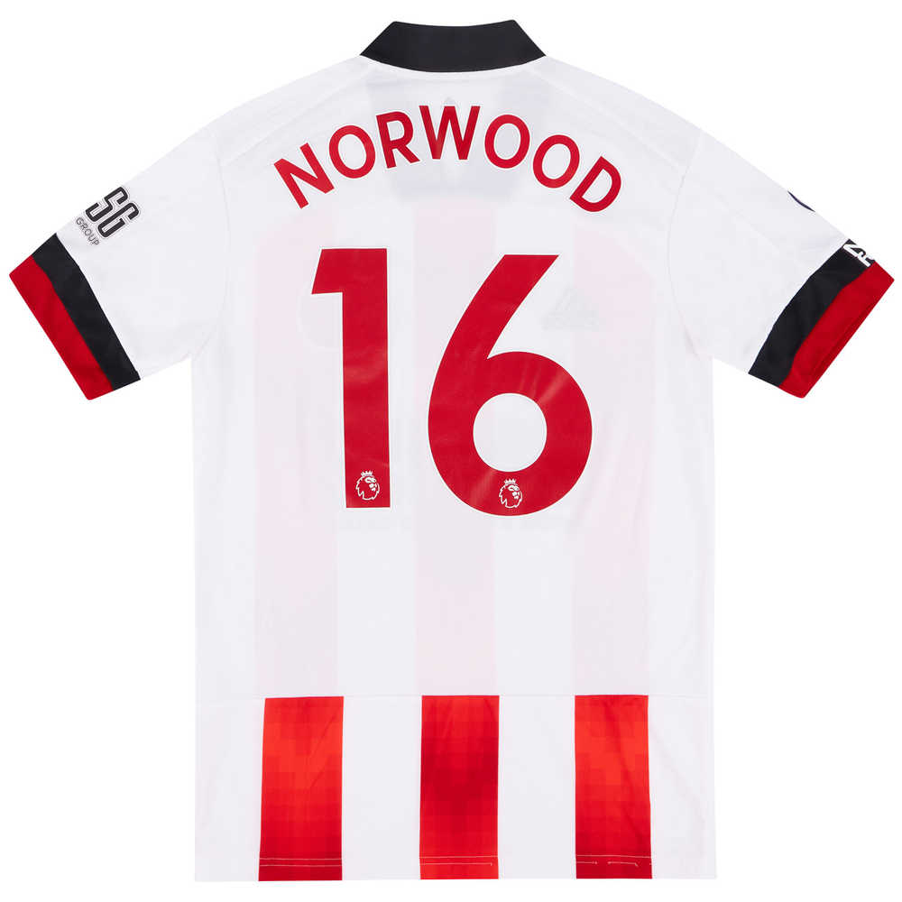 2020-21 Sheffield United Match Issue Home Shirt Norwood #16