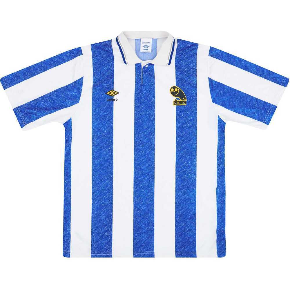1989-91 Sheffield Wednesday Home Shirt (Very Good) L