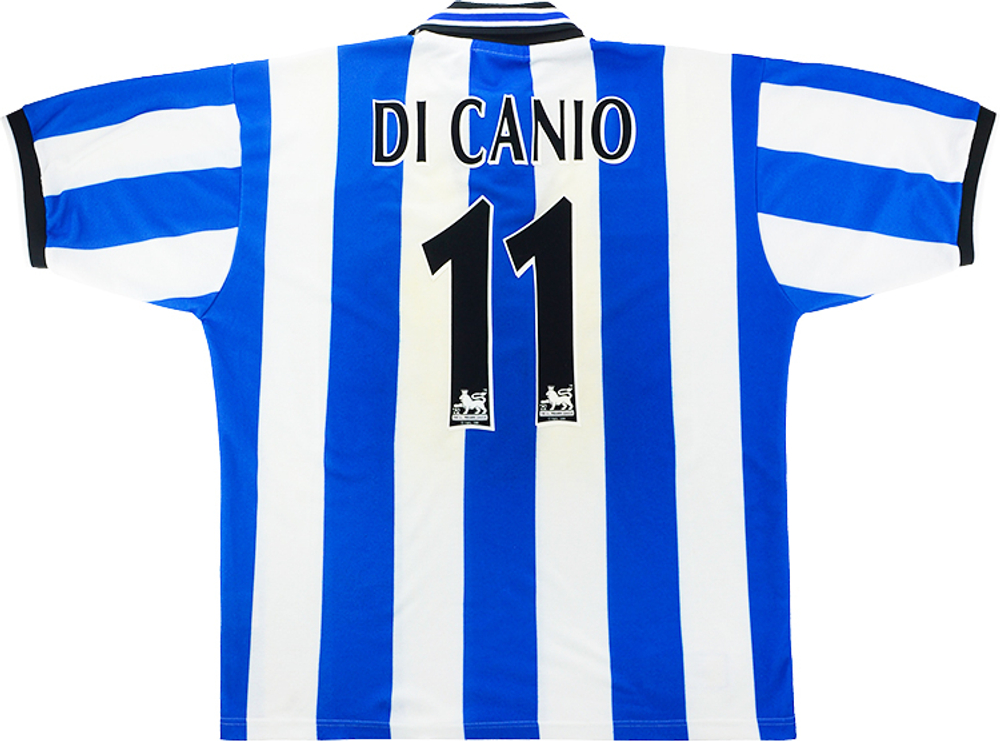1997-99 Sheffield Wednesday Home Shirt Di Canio #11 (Very Good) S-Names & Numbers Sheffield Wednesday Legends