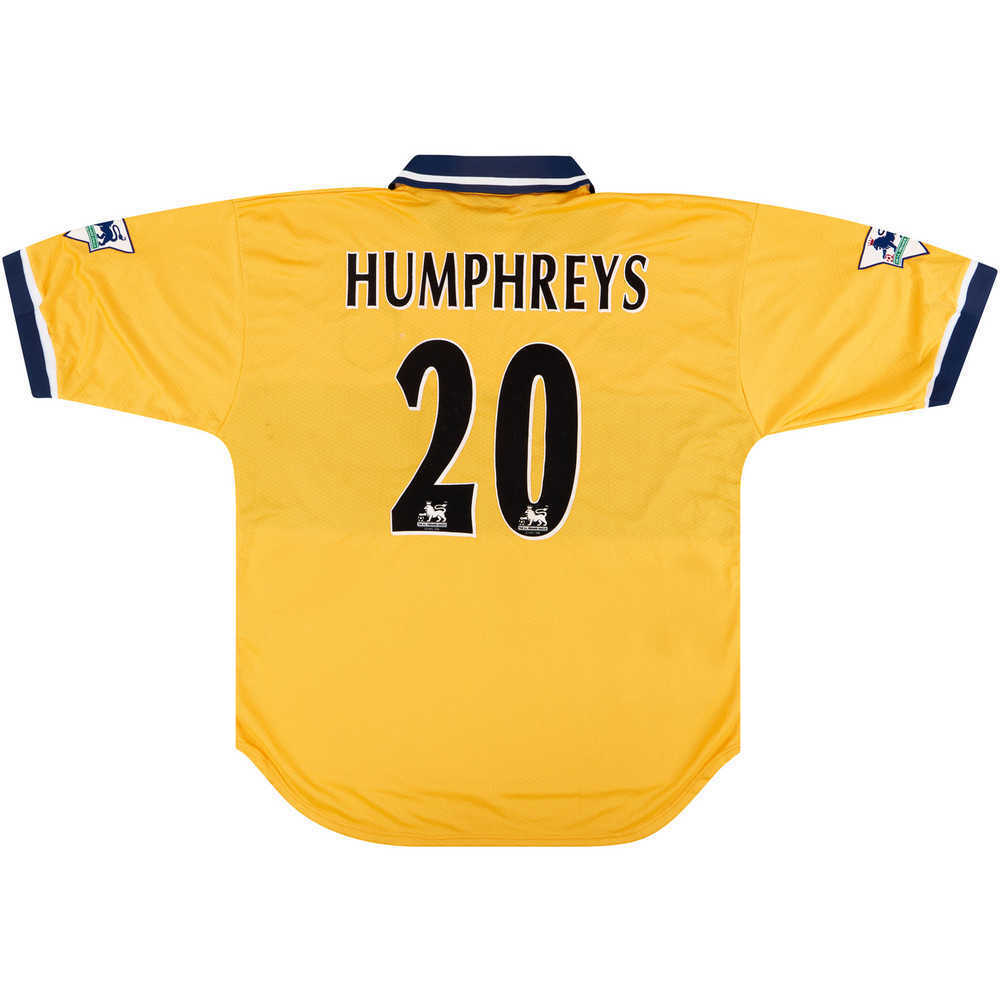1999-00 Sheffield Wednesday Match Issue Away Shirt Humphreys #20