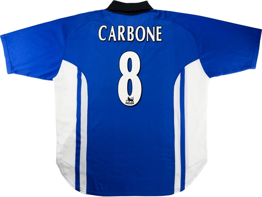 1999-00 Sheffield Wednesday Home Shirt Carbone #8 (Very Good) L-Specials Names & Numbers Sheffield Wednesday Cult Heroes