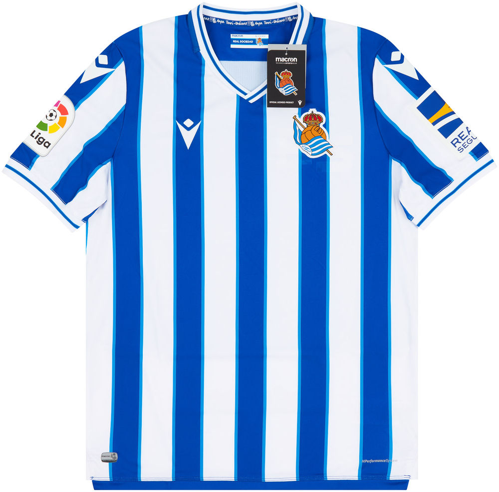 2020-21 Real Sociedad Home Shirt Silva #21 *w/Tags* 