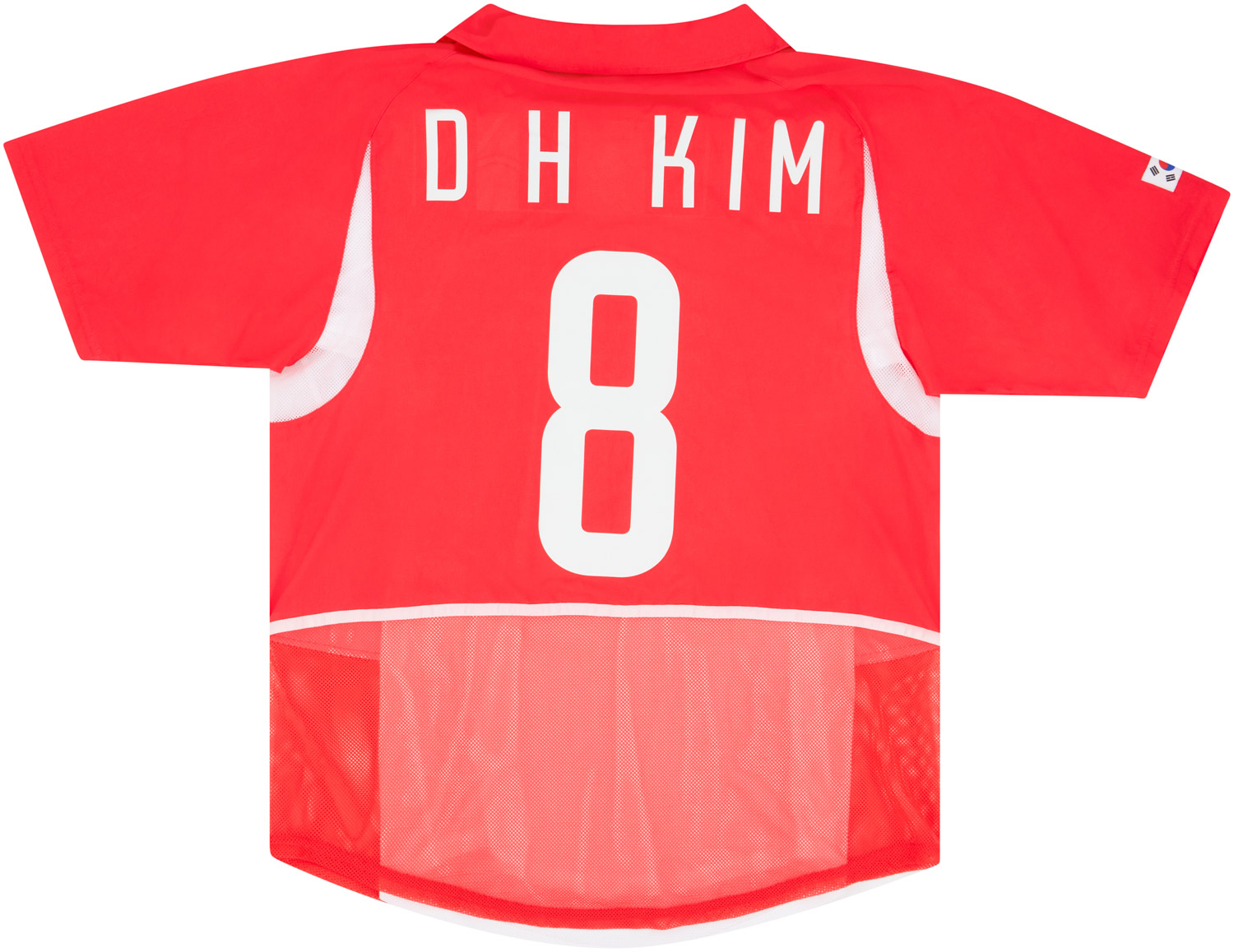 2002-03 South Korea Player Issue Home Shirt D H Kim #8