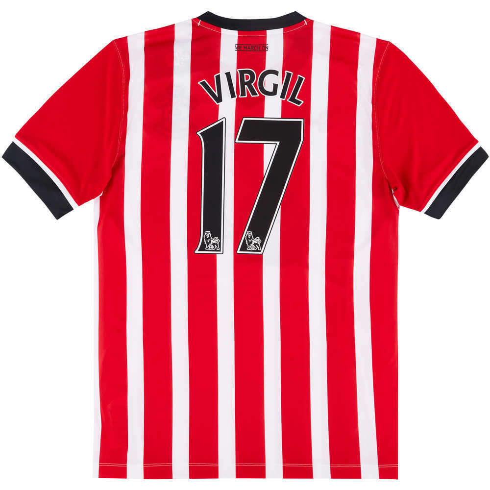 2016-17 Southampton Home Shirt Virgil #17 (Excellent) L