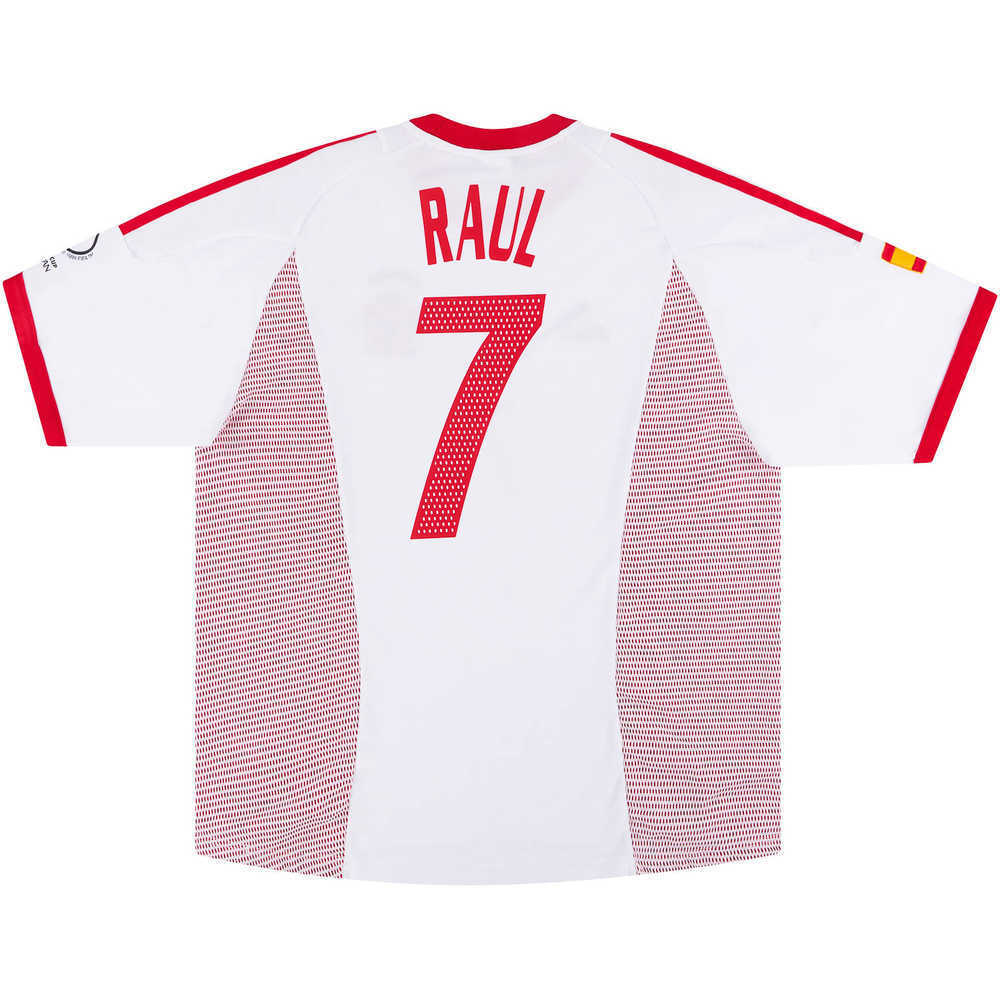 2002-04 Spain Away Shirt Raul #7 (Excellent) XL