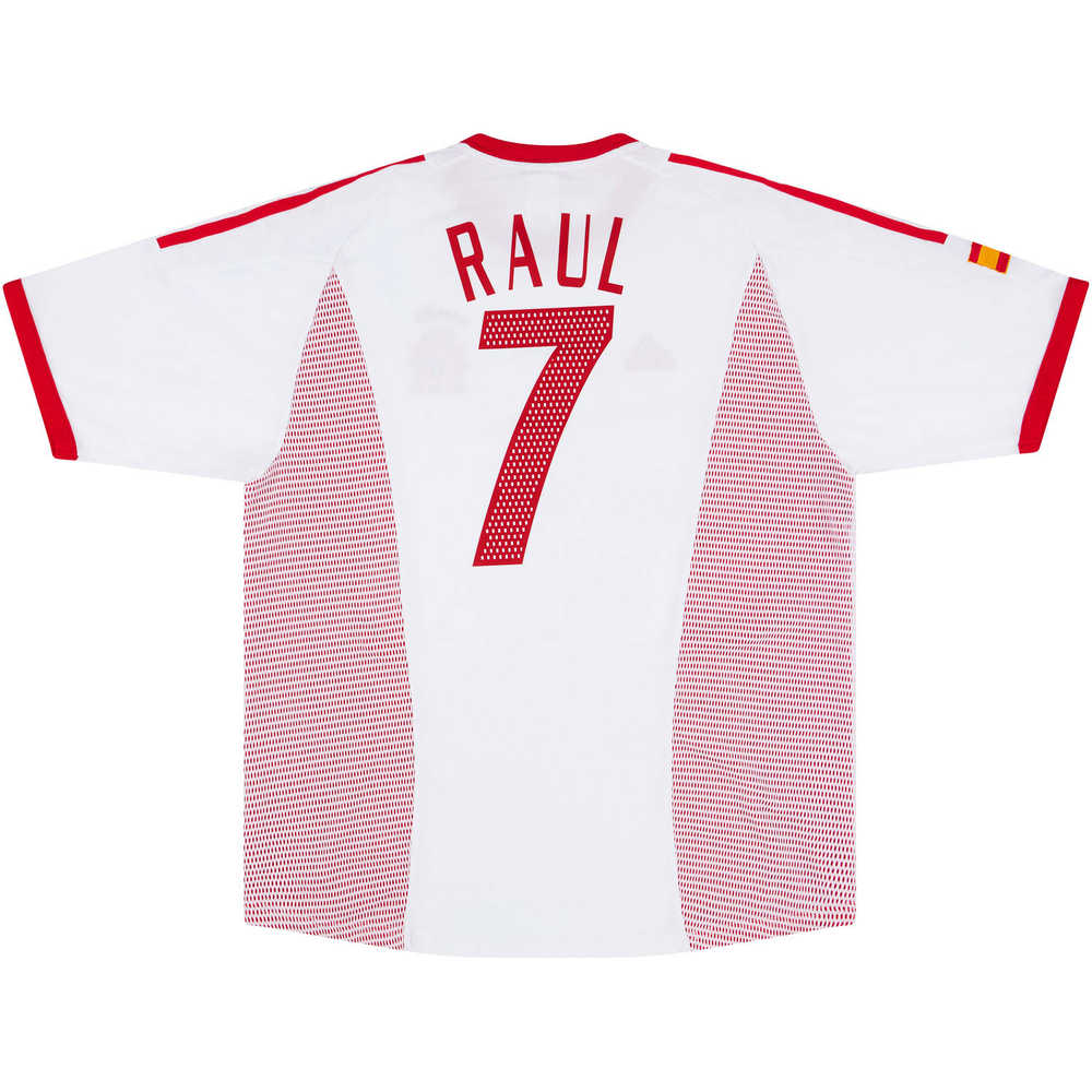 2002-04 Spain Away Shirt Raul #7 (Very Good) XL