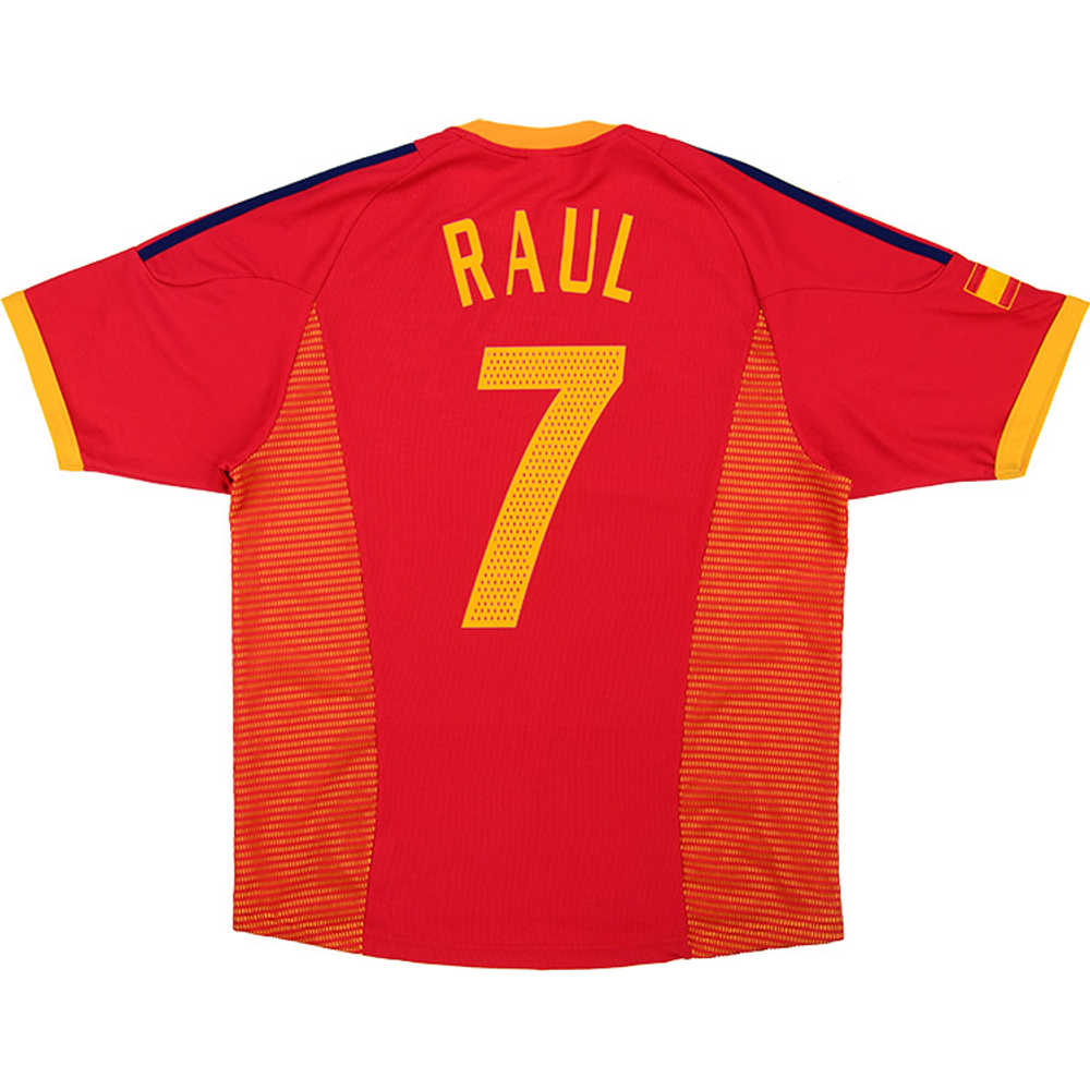 2002-04 Spain Home Shirt Raúl #7 (Excellent) XXL