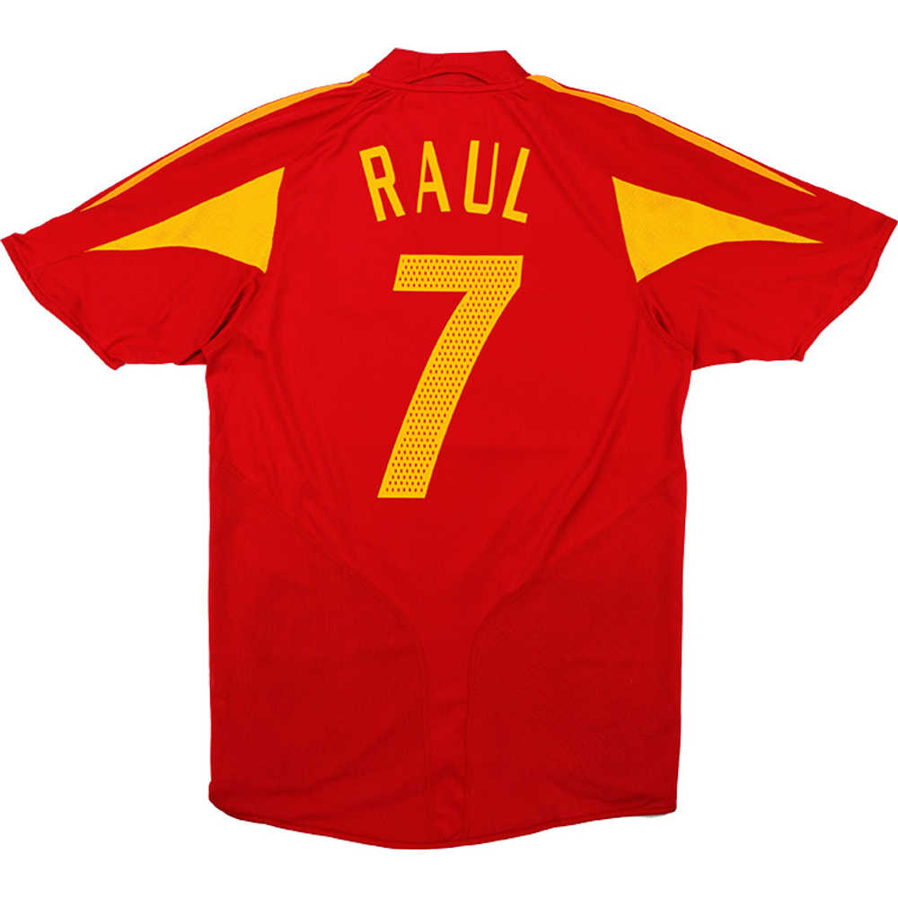 2004-06 Spain Home Shirt Raul #7 (Excellent) S
