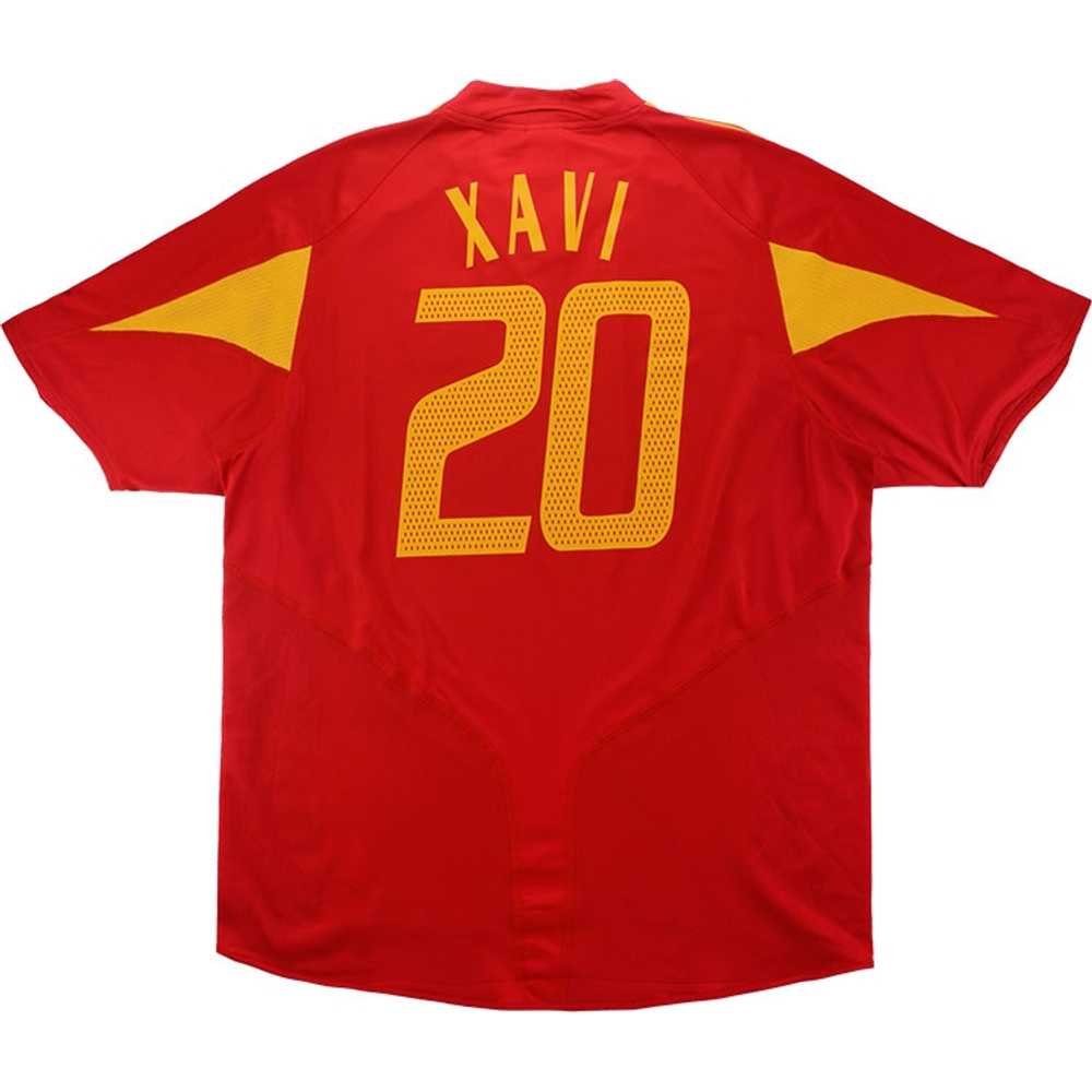 2004-06 Spain Home Shirt Xavi #20 (Excellent) S