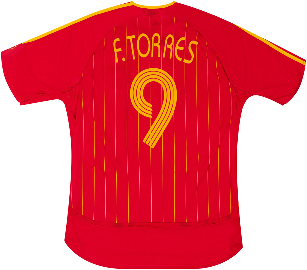 2006-08 Spain Home Shirt F.Torres #9 (Excellent) XL