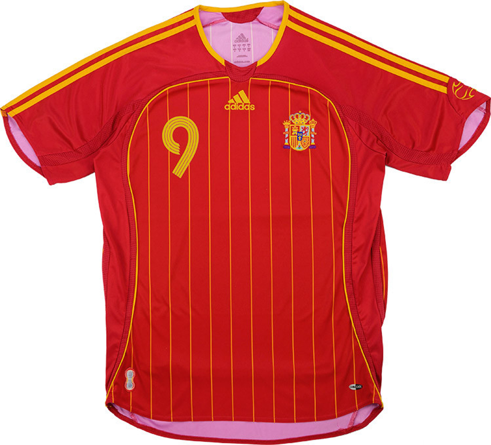 2006-08 Spain Home Shirt F.Torres #9 (Very Good) S-Specials Spain Names & Numbers Germany 2006 Legends