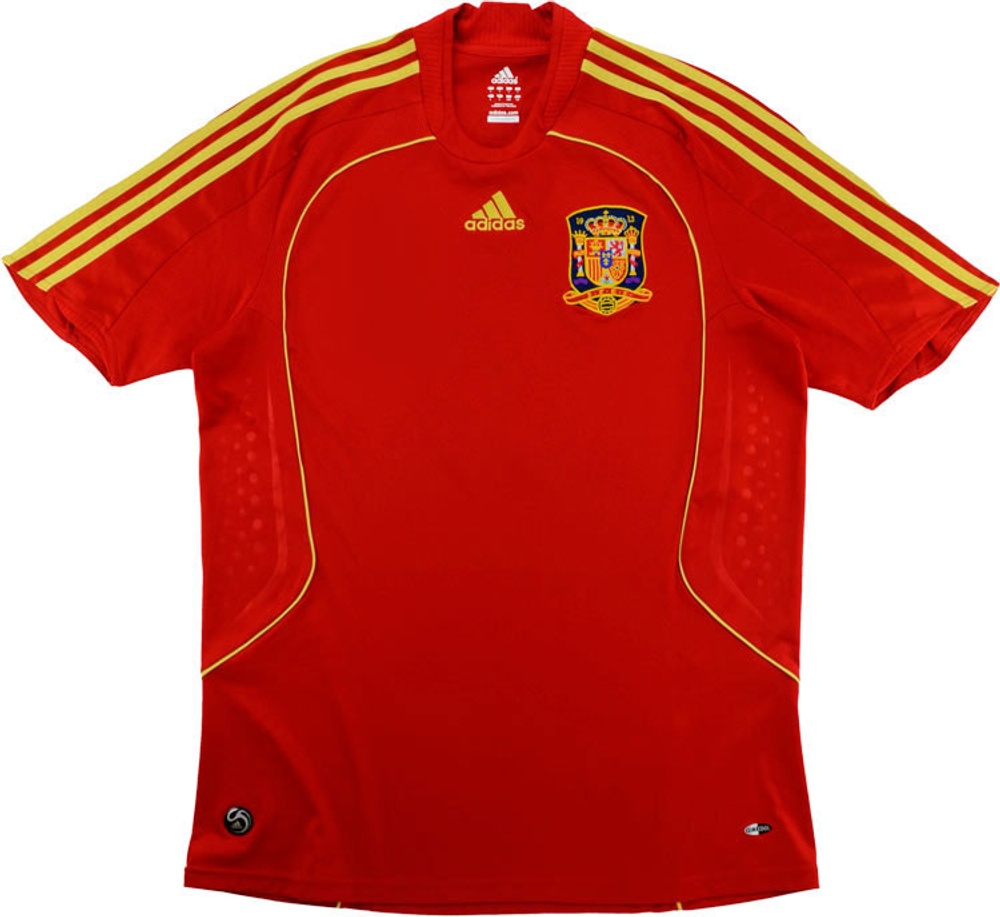 2007-09 Spain Home Shirt (Good) S-Spain Euro 2020 New Products